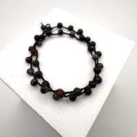 Image 2 of Obsidian Wrap Bracelet
