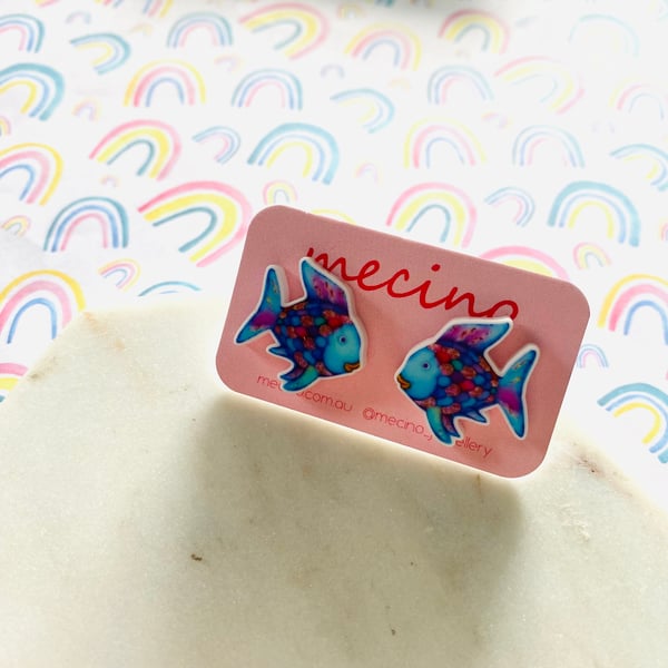 Image of Rainbow Fish Studs