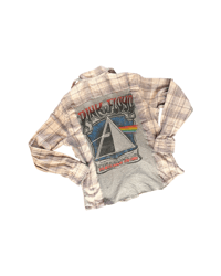BUTTON DOWN VINTAGE FLANNEL PINK FLOYD.