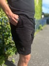 Corduroy Shorts (needle thin / black)