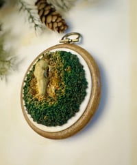 Image 2 of Wolf Skull Embroidery Ornament