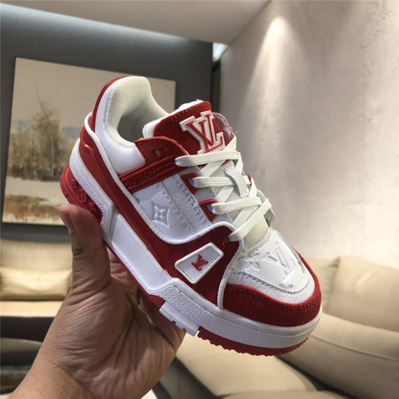 lv red sneakers
