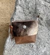 Cowhide Zippered Purse 