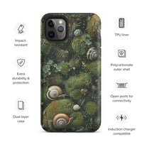 Image 7 of Flora and Fauna Goblincore Grunge Snails and Moss Tough Case for iPhone®