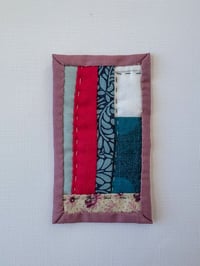 Image 1 of Business Card No. 1 - tiny art quilt