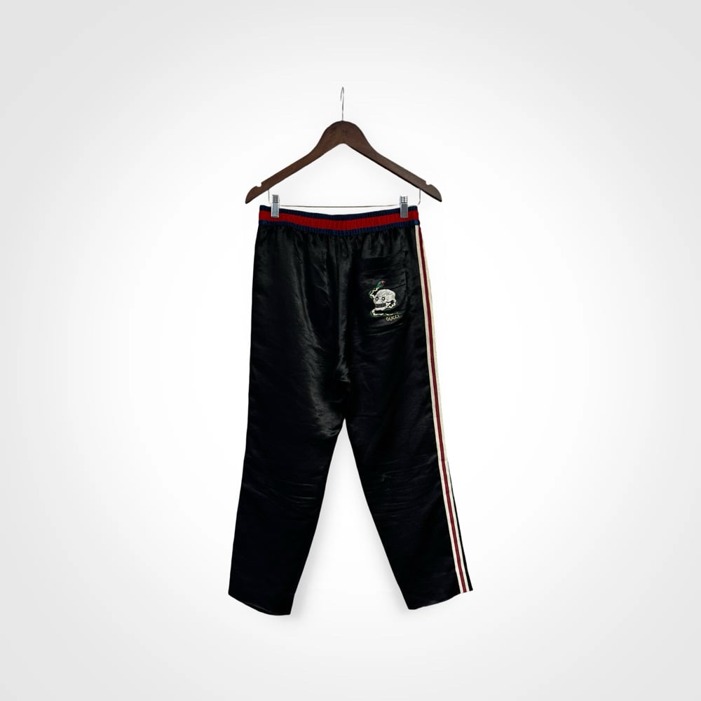 Image of Gucci Embroidered Snake Lounge Pants