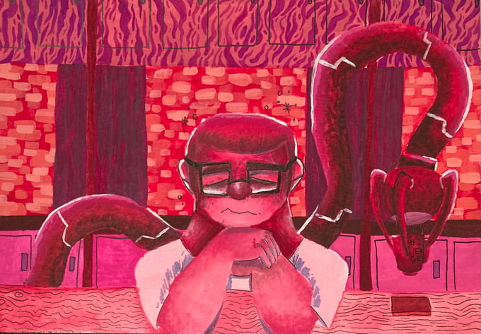 Image of Sleepy Otto print