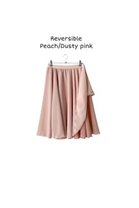 Image 1 of Two layers reversible chiffon rehearsal circle skirt 