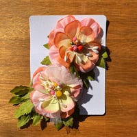 Image 1 of peachy and greens petal pop duo