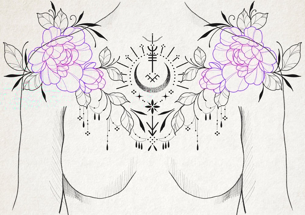 Image of Chest Pivoines Mystiques