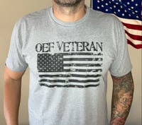 Image 1 of OEF VETERAN Flag Shirt