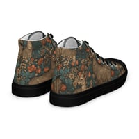 Image 16 of Boho Nature Cottagecore Inspired Deer in The Forest Women’s high top canvas shoes