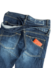 Image 3 of Cabane de Zucca Double Waist Hidden Studs Denim - 31