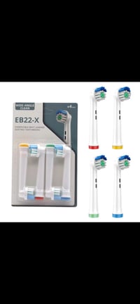 Image 2 of Oral B & Braun Compatible Replacement Toothbrush Heads - 8 pack