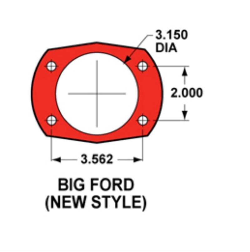 LSMFG 16" Rear Big Brake Kit (Big Ford New Style) for RS Spec Chassis 