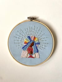Image 1 of Original Embroidery Artwork - Our Lady of Softness