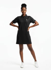 Image 4 of YB Woman’s Cotton Mesh Polo Dress 