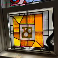 Image 5 of Stained glass funky cheese slice panel