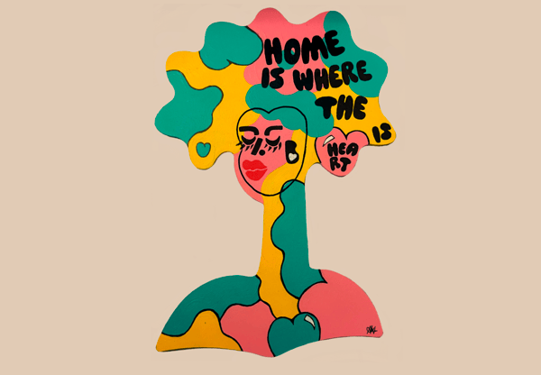 Image of Home is where the heart is Sticker