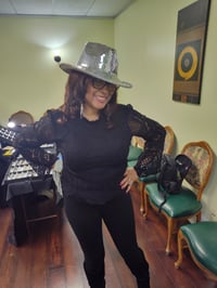 Image 4 of BEYONCE SILVER HAT