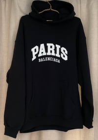 Image 3 of Bal Hooded Embroidered Sweatshirt - Black