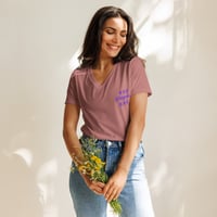 Image 5 of Payola Women’s relaxed v-neck t-shirt