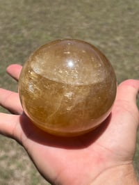 Image 4 of Honey Calcite Sphere #2638