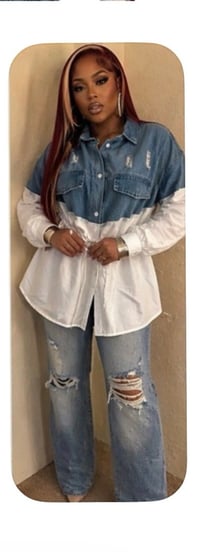 Image 11 of New 3XL Plus Wear Denim Diva Top #164*11