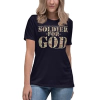 Image 1 of Soldier For God Dark Women's Relaxed T-Shirt