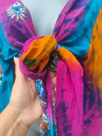 Image 6 of Wanderlust Stevie top rainbow tie dye