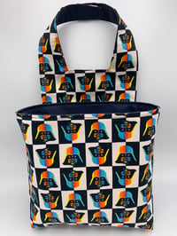 Image 1 of Print Fabric Car Trash Can Bags - Multiple Options