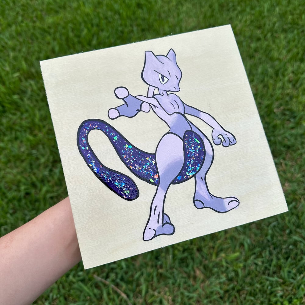 Image of Mewtwo painting 