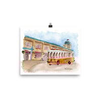 Image 1 of Trolley at the Forks-Poster Print