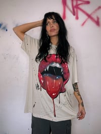 Image 3 of “LUST” HAND PAINTED T-SHIRT XL