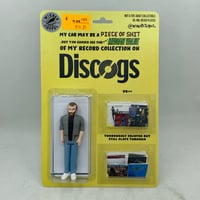 Image 1 of Discogs Action Figure and Bumper Sticker