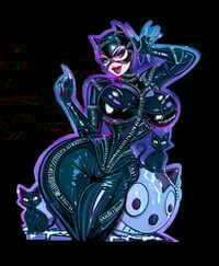 Image of Catwoman latex sticker