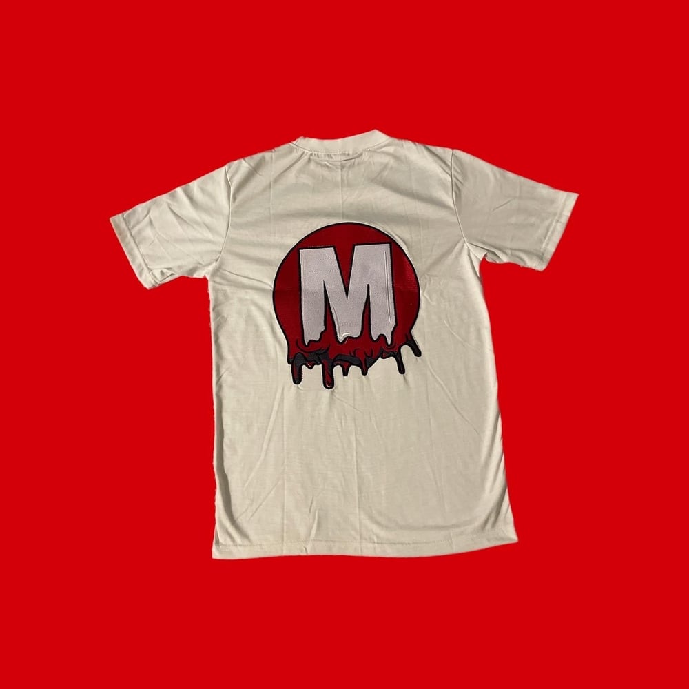 Classic GMO White Tee ( Red ) 