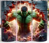 hulk 20oz subliamtion tumbler 