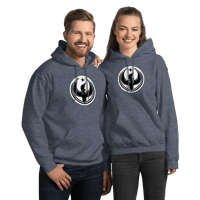 Image 5 of Unisex Gildan Hoodie - Rebel Loon White