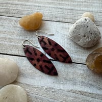 Image 2 of Petroglyph Ovals - Glass Enamel on Copper