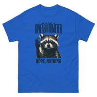 Image 3 of Unisex T-Shirt Giveashitometer Nope Nothing T-Shirt | Funny Raccoon Humor Graphic Tee