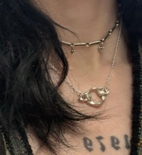 Image 2 of sterling silver vertebrae necklace 