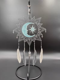 Image 1 of Glow In The Dark Moon Star Dreamcatcher