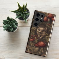 Image 1 of Boho Nature Cottagecore Inspired Hedgehogs Among Mushrooms Tough case for Samsung®