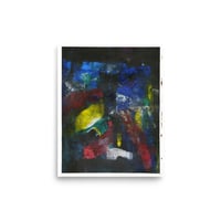 Abstract No 3 - Palette Knife Painting - Acrylic on Paper - 8x10 print