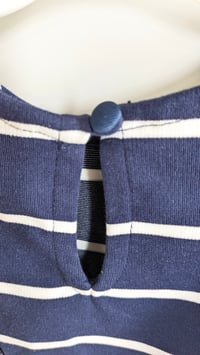 Image 3 of Polo Ralph Lauren Girls Striped Ruffled Ponte Dress