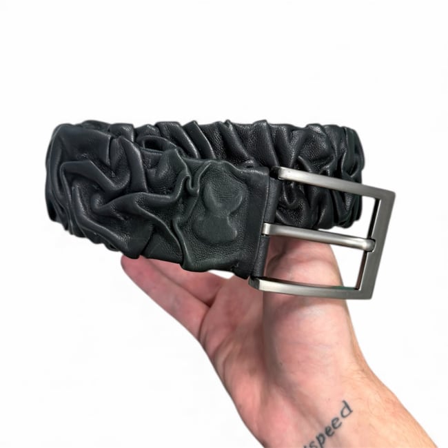 Creased Leather Belt V2