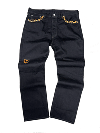 Image 2 of CHEETAH LEATHER SHIELD BLACK LEVIS