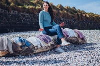Image 13 of Aran Sweater - Light Pastel Colours - Made in Europe