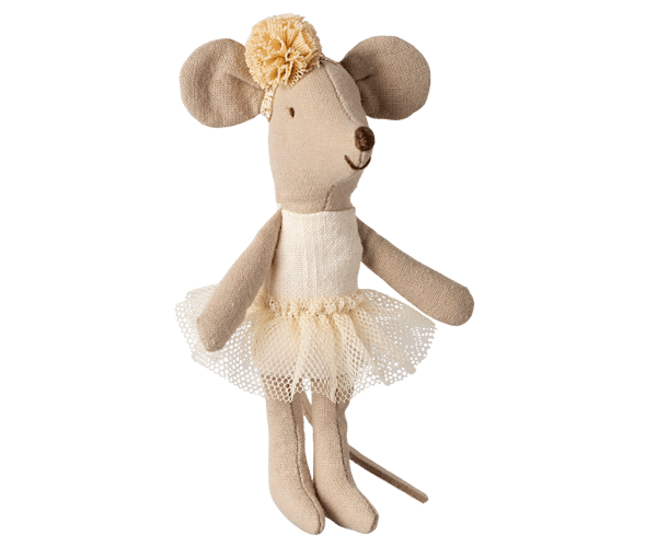 Image of Maileg Ballerina Mouse Little Sister off-white